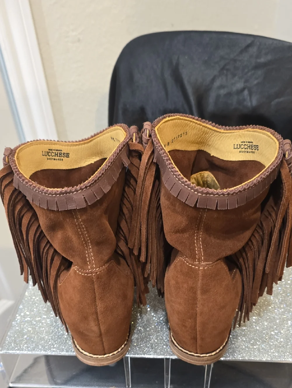 Lucchese suede ankle